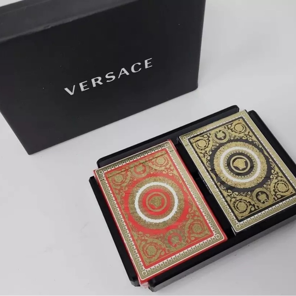 1 Versace Medusa Collectible Playing Card Of Your Choice In Display Case